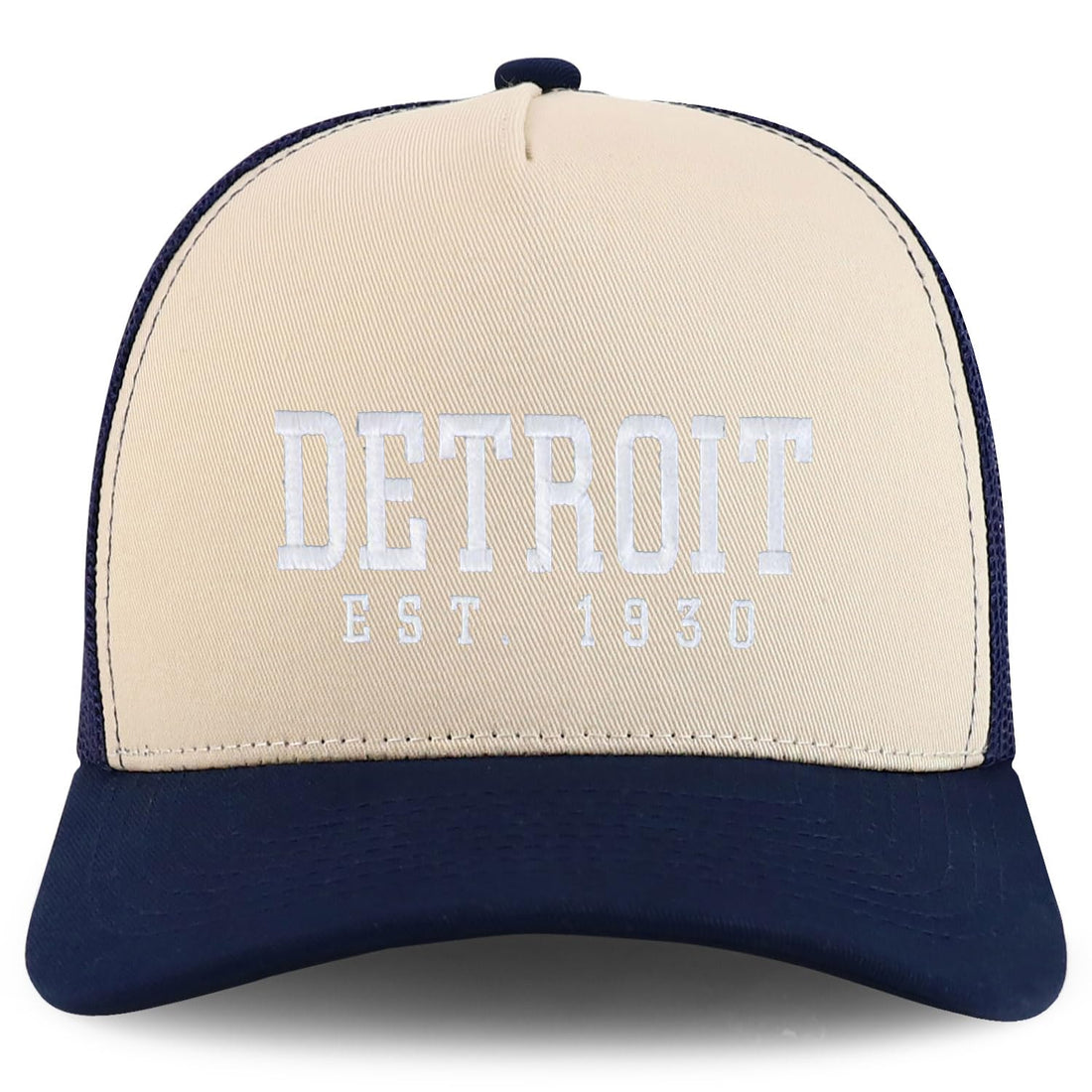 Trendy Apparel Shop Detroit Est.1930 Embroidered 5 Panel Snapback Trucker Cap
