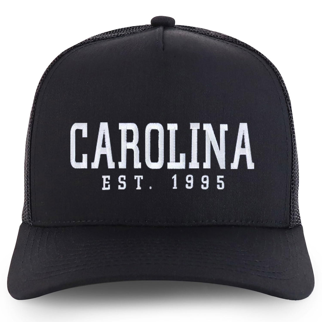 Trendy Apparel Shop Carolina Est.1995 Embroidered 5 Panel Snapback Trucker Cap
