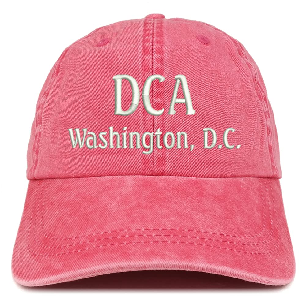 Trendy Apparel Shop DCA Washington DC Embroidered Pigment Dyed Washed Baseball Cap