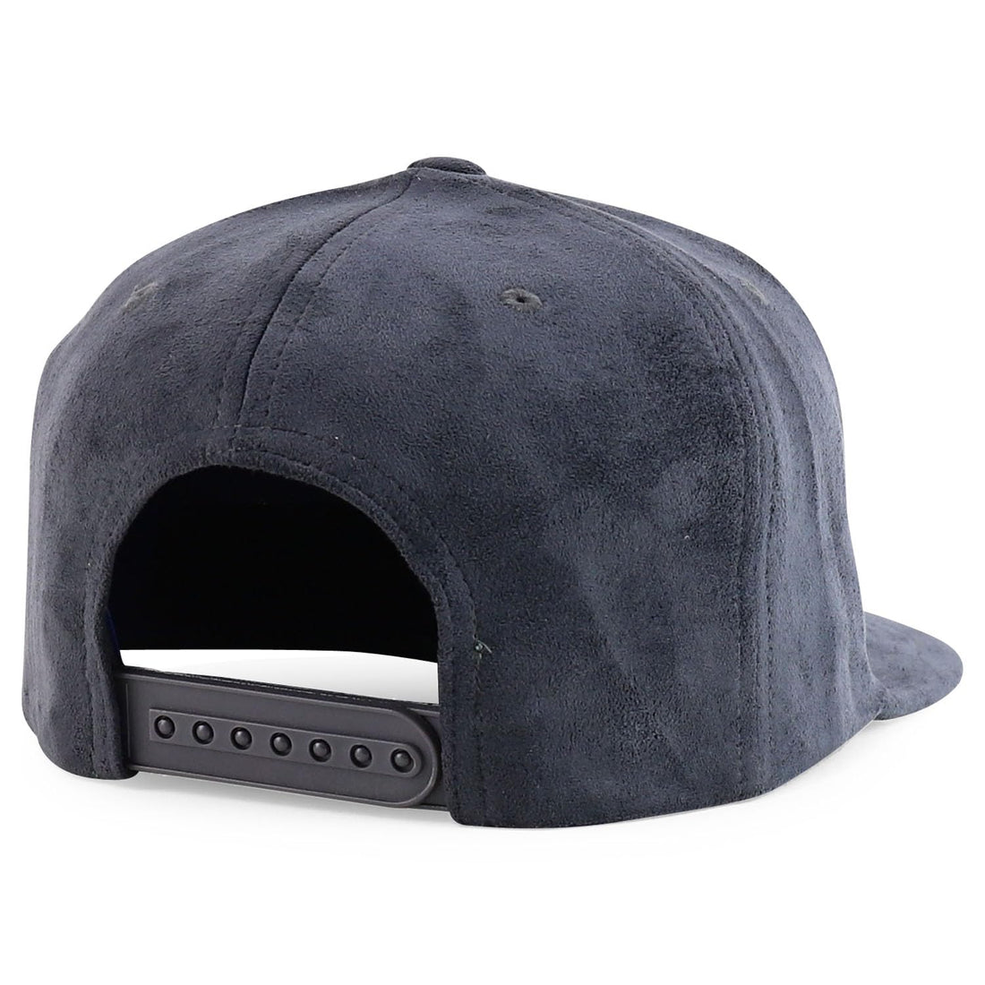 Trendy Apparel Shop Plain Suede Flat Bill Snapback Cap