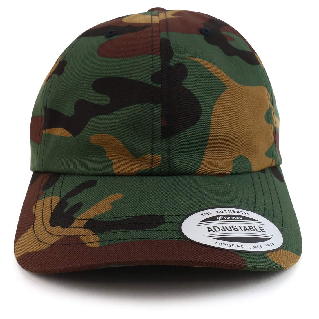 Trendy Apparel Shop Oversize XXL Plain Unstructured Soft Crown Cotton Cap