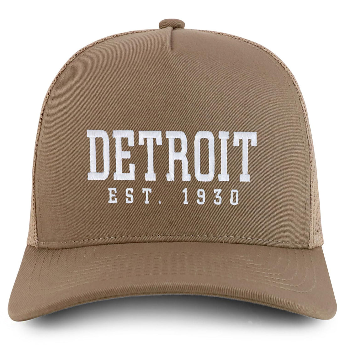 Trendy Apparel Shop Detroit Est.1930 Embroidered 5 Panel Snapback Trucker Cap
