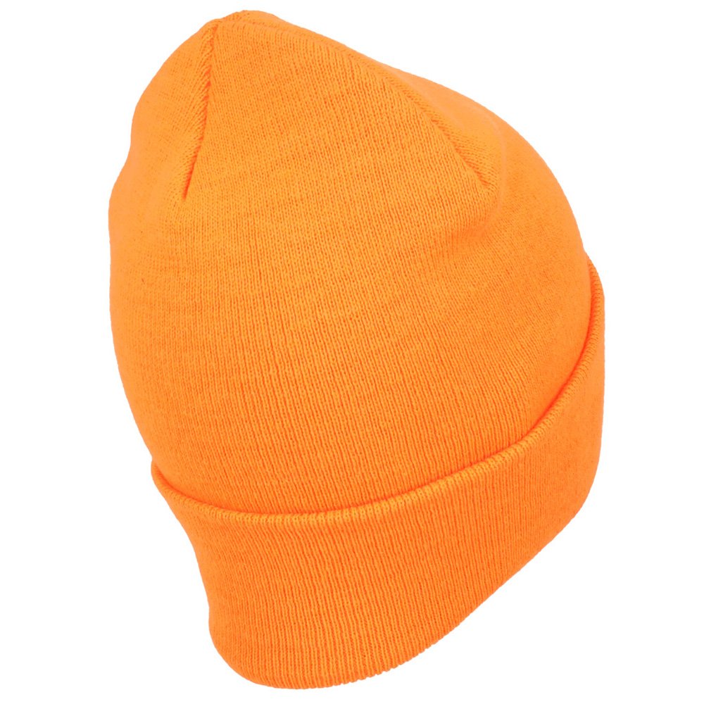 Trendy Apparel Shop Plain Long Cuff Winter Acrylic Beanie Cap