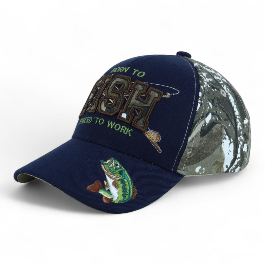 Trendy Apparel Shop 6 Panel Structured Fishing Embroidered Ball Cap