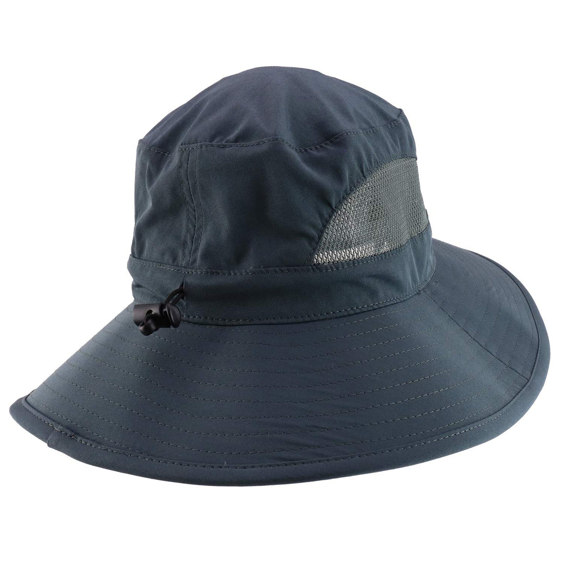 Trendy Apparel Shop XXL Oversized Summer Shade Wide Brim Mesh Bucket Hat