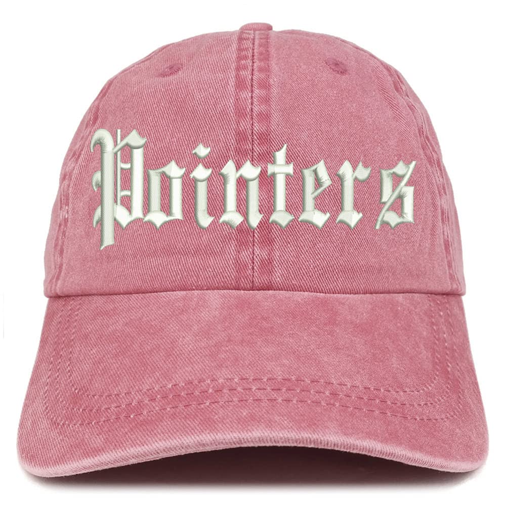 Trendy Apparel Shop Old English Pointers Washed Pigment Dyed Baseball Cap