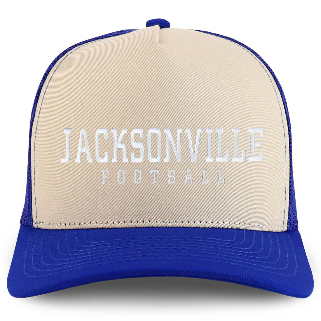 Trendy Apparel Shop Jacksonville Embroidered 5 Panel Snapback Trucker Cap