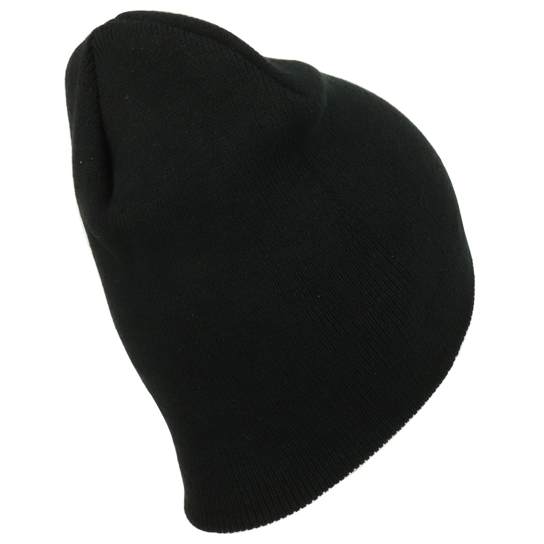 Trendy Apparel Shop Plain Short Winter Acrylic Knit Beanie