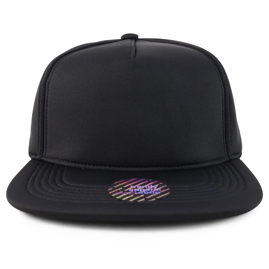 Trendy Apparel Shop XXL Oversize Flatbill Structured Foam Snapback Cap