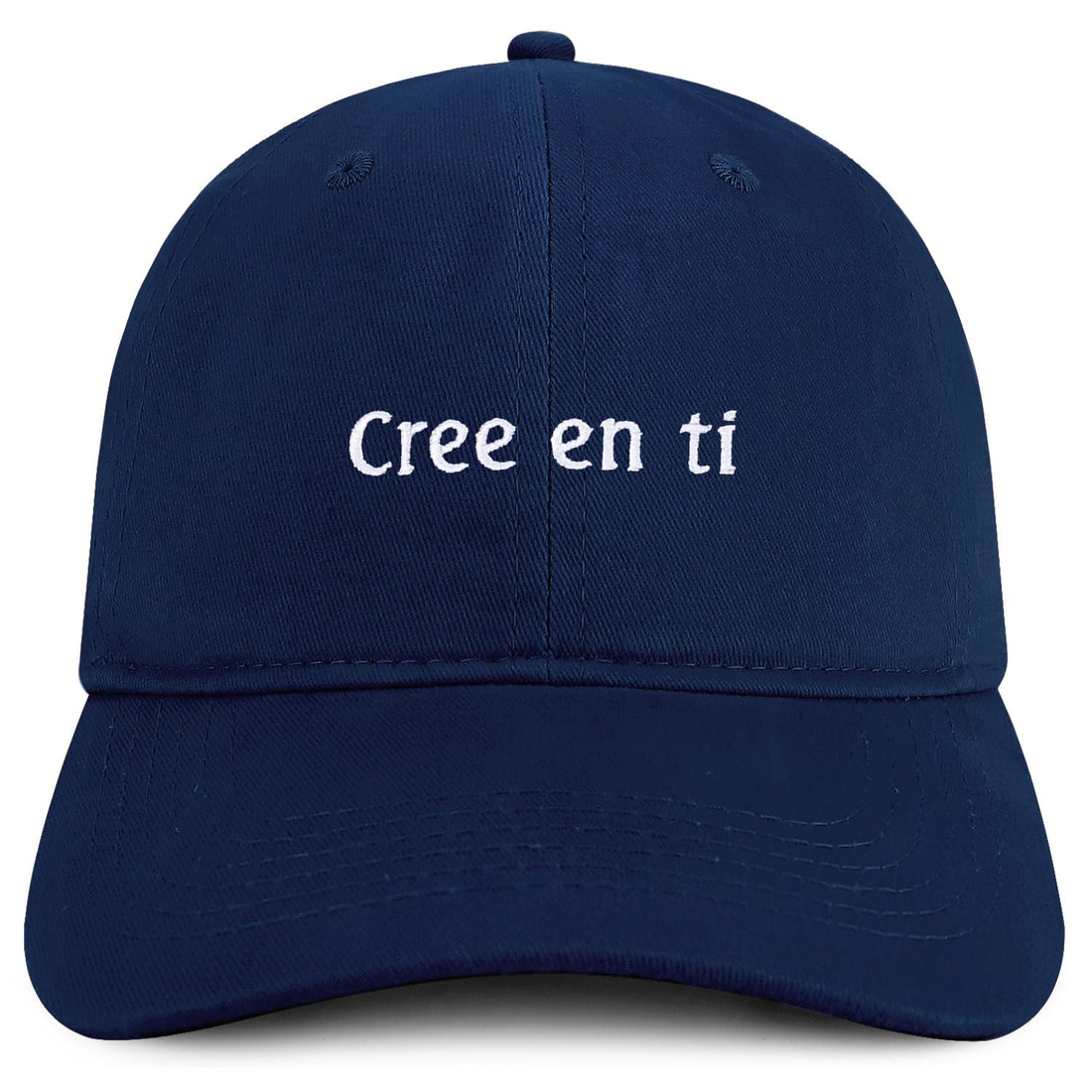 Trendy Apparel Shop Cree en ti Embroidered Cotton Low Profile Dad Hat