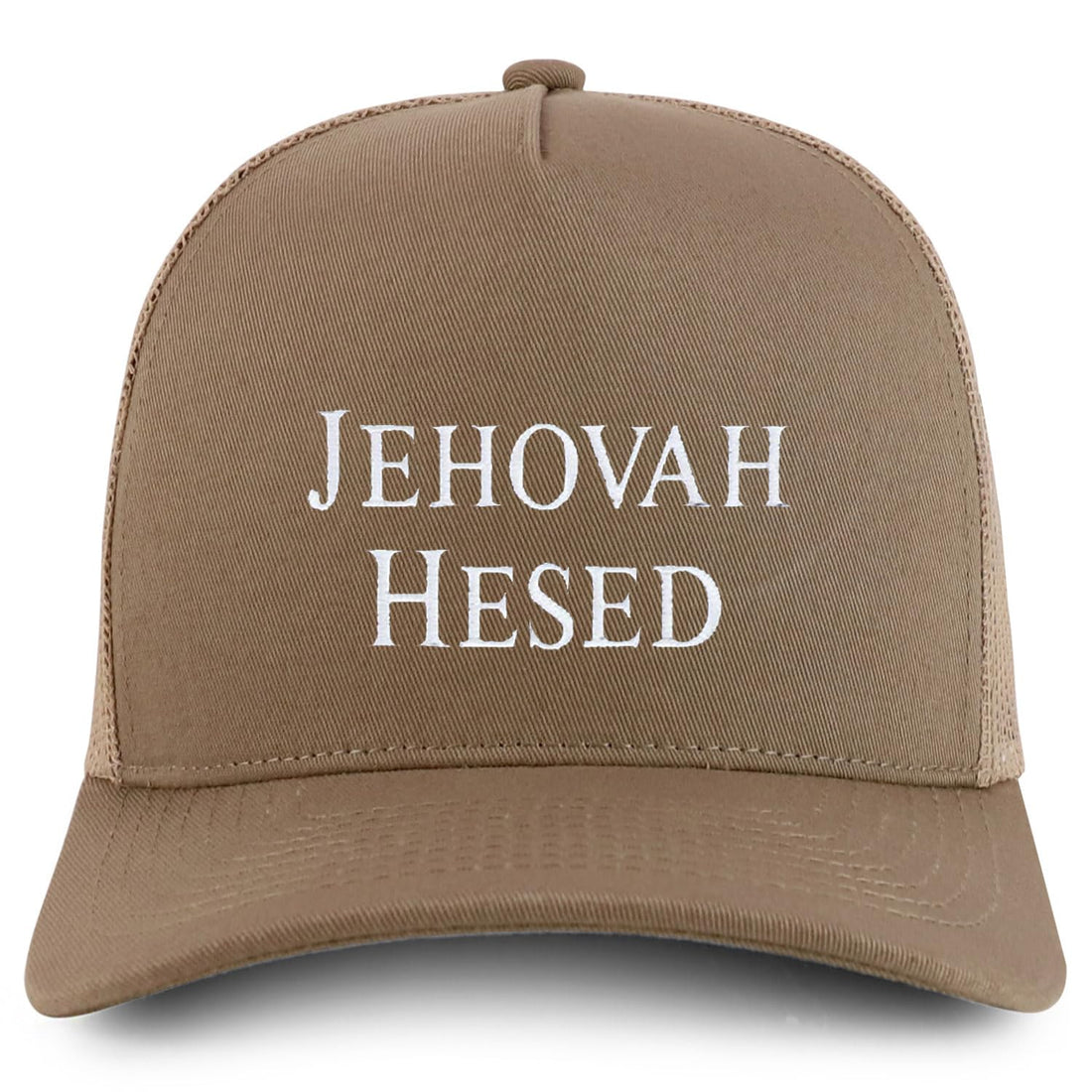 Trendy Apparel Shop Jehovah Hesed Embroidered 5 Panel Snapback Trucker Cap