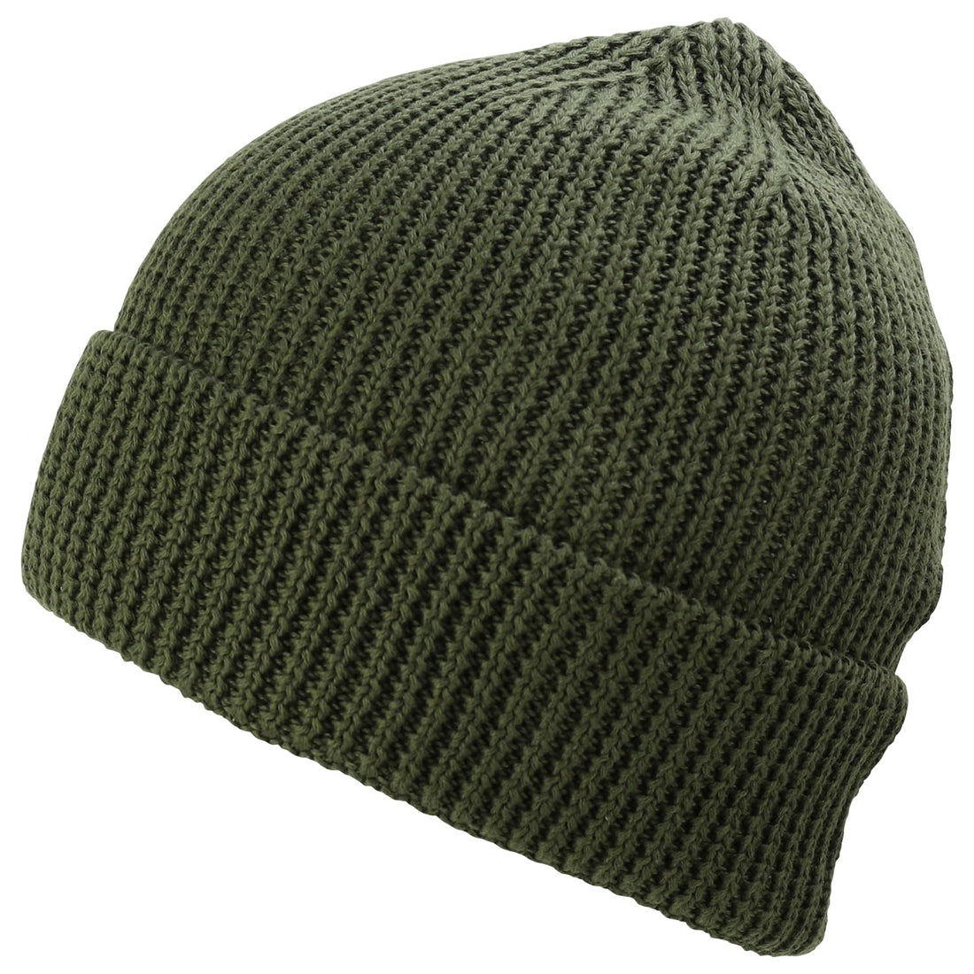 Trendy Apparel Shop Stretchy Cotton Knitted Cuff Beanie Hat