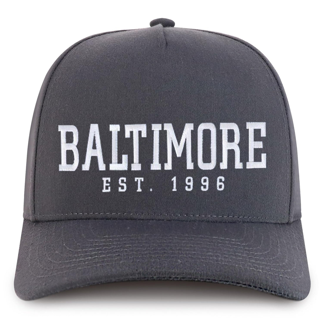 Trendy Apparel Shop Baltimore Est.1996 Embroidered 5 Panel Structured Baseball Cap