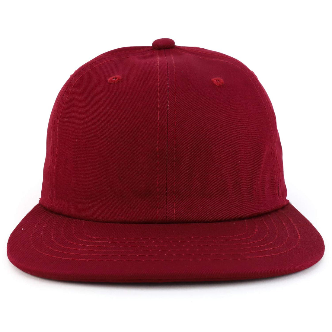 Trendy Apparel Shop Plain Casual Solid Color Low Profile Cotton Snapback Cap