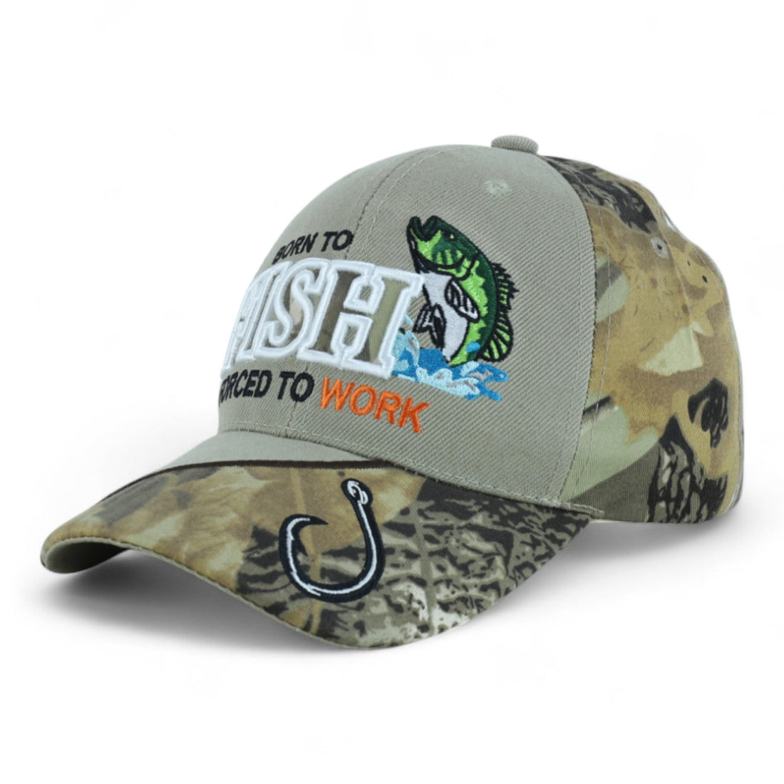 Trendy Apparel Shop 6 Panel Structured Fishing Embroidered Ball Cap