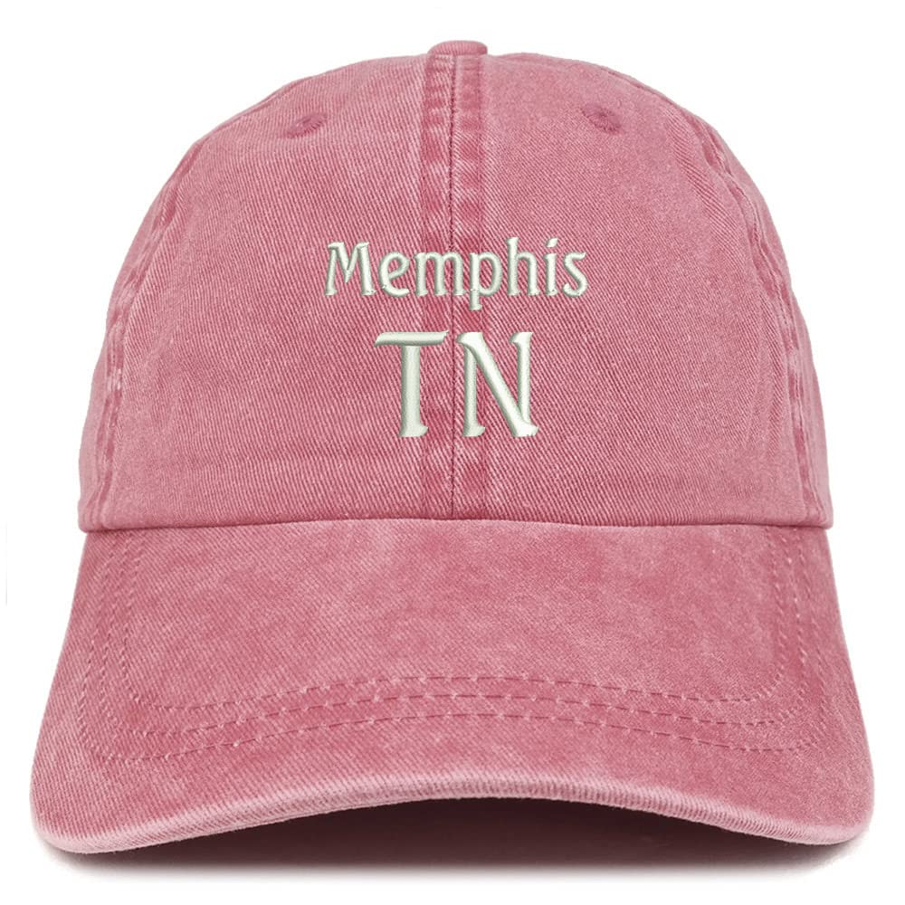 Trendy Apparel Shop Memphis TN Embroidered Pigment Dyed Washed Baseball Cap