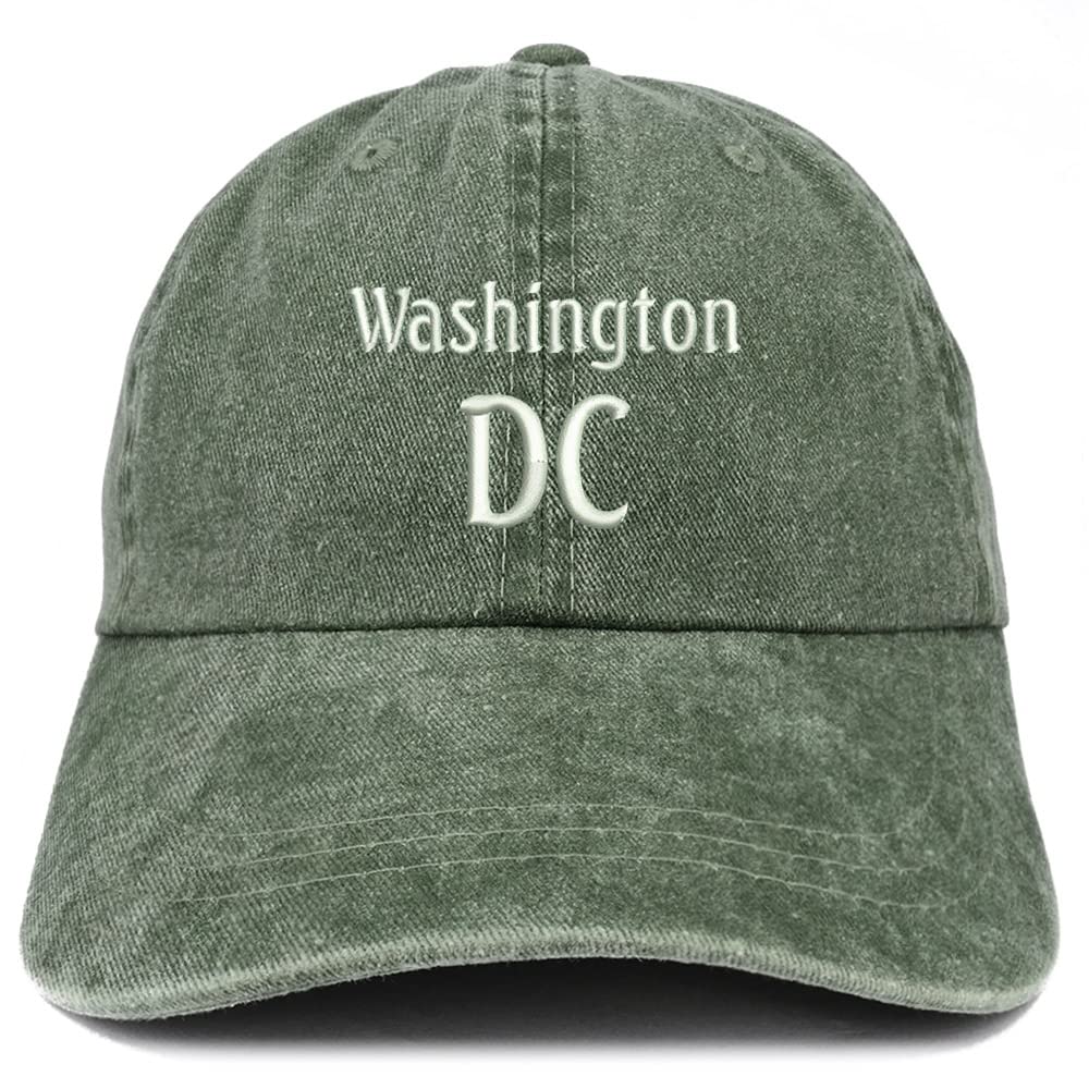 Trendy Apparel Shop Washington DC Embroidered Pigment Dyed Washed Baseball Cap
