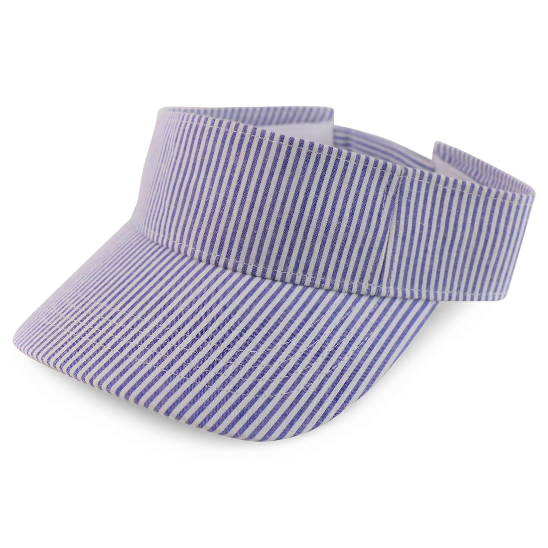 Trendy Apparel Shop Lightweight Cotton Seersucker Visor Cap