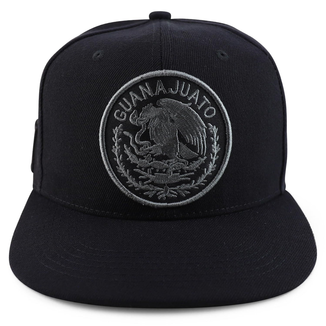 Trendy Apparel Shop Cities of Mexico Circular Logo Embroidered Flatbill Snapback Baseball Cap