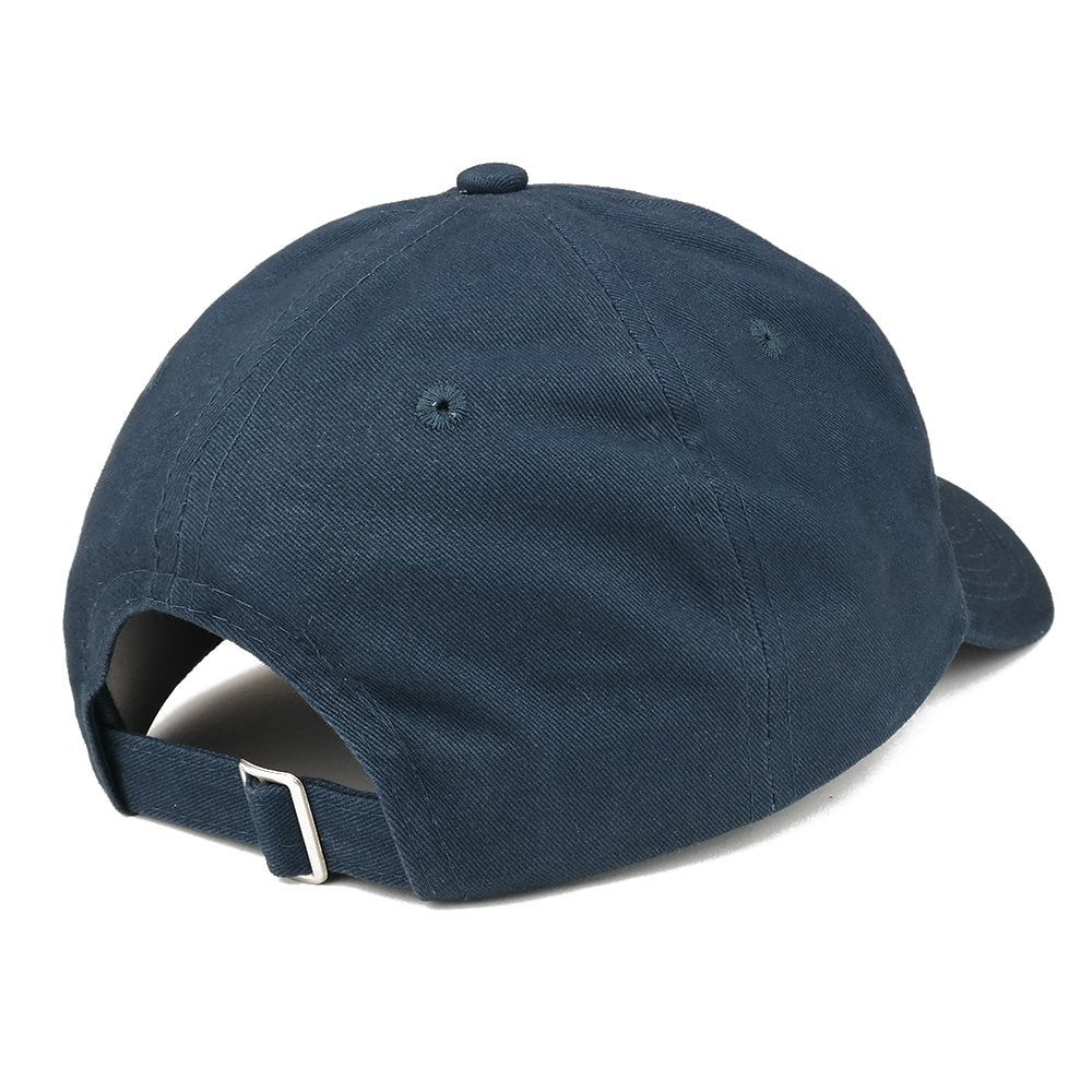 Trendy Apparel Shop Fire FD Hat Embroidered Brushed Cotton Dad Hat Ball Cap - Navy