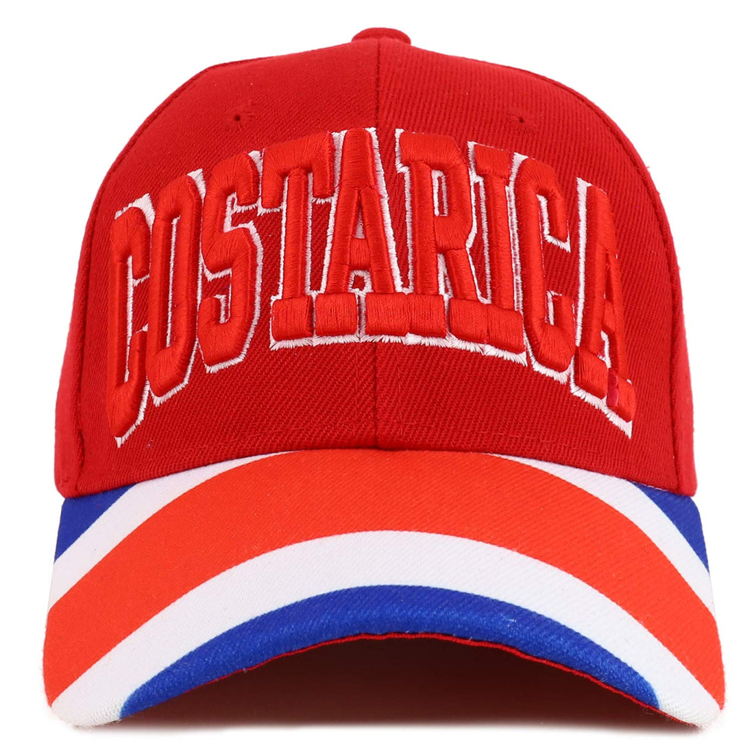 Trendy Apparel Shop Country Name 3D Embroidery Flag Bill Structured Baseball Cap