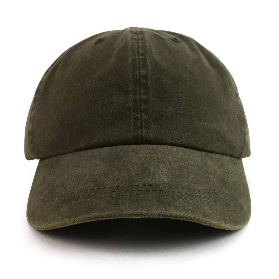 Trendy Apparel Shop Oversize XXL Pigment Dyed Washed Cotton Baseball Cap