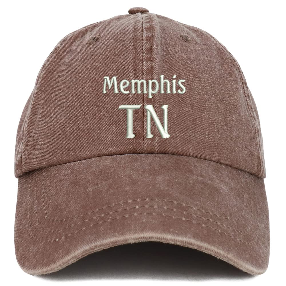 Trendy Apparel Shop Memphis TN Embroidered Pigment Dyed Washed Baseball Cap