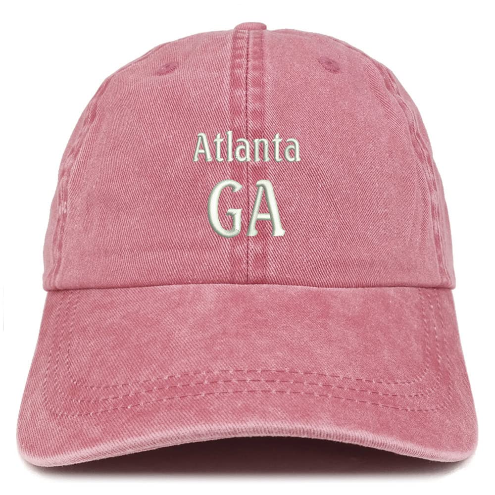 Trendy Apparel Shop Atlanta GA Embroidered Pigment Dyed Washed Baseball Cap