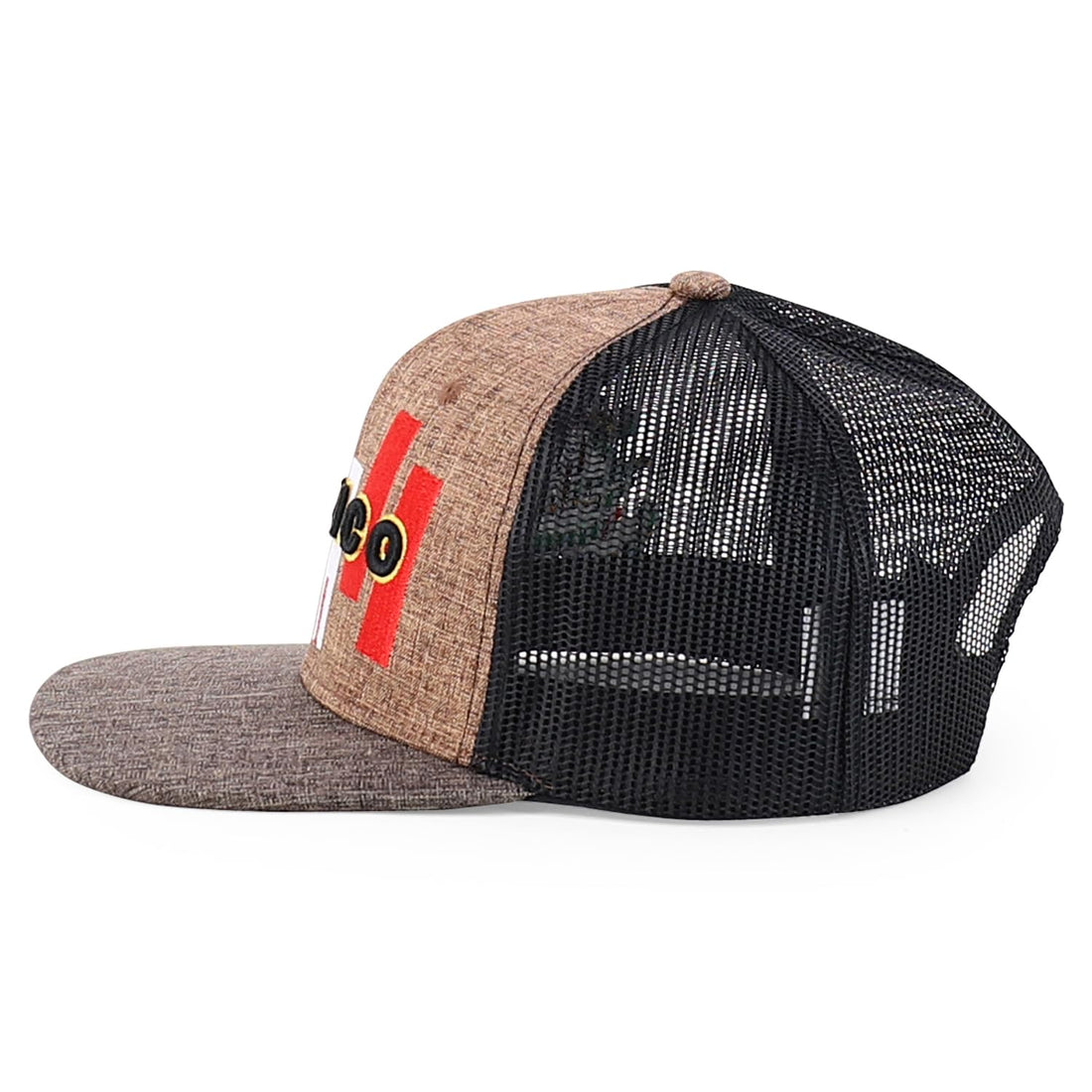 Trendy Apparel Shop 6 Panel Structured 3D Mexico Embroidered Flatbill Snapback Turcker Cap