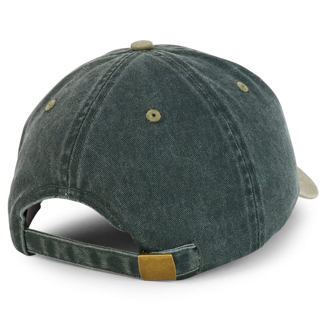 Trendy Apparel Shop Oversize 2XL Pigment Dyed Two Tone Baseball Cap
