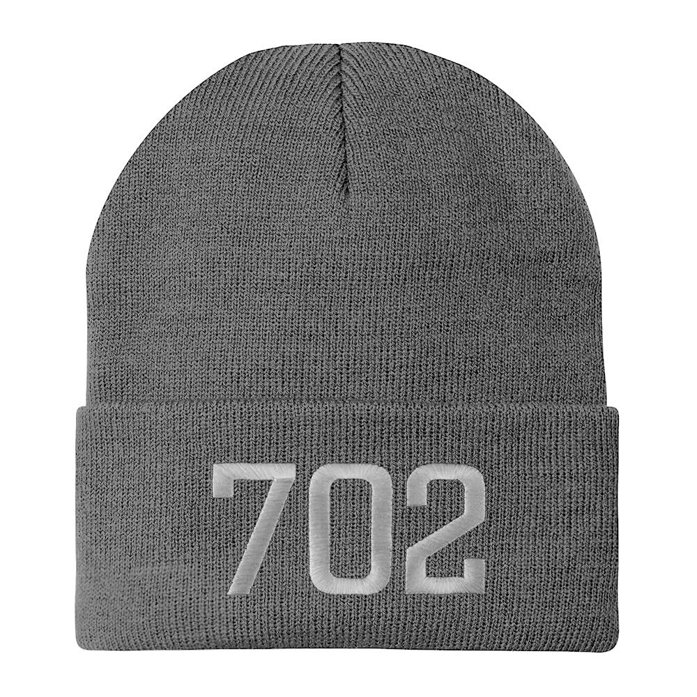 Trendy Apparel Shop Las Vegas 702 Old English Embroidered Long Cuff Beanie
