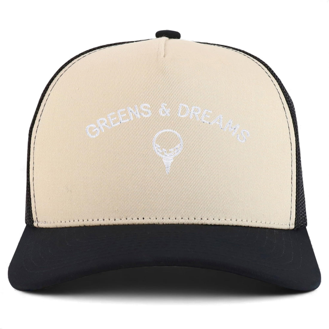 Trendy Apparel Shop Greens & Dreams Embroidered 5 Panel Snapback Trucker Cap
