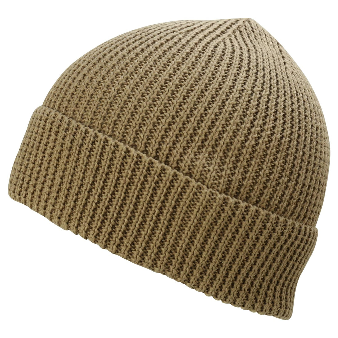Trendy Apparel Shop Stretchy Cotton Knitted Cuff Beanie Hat