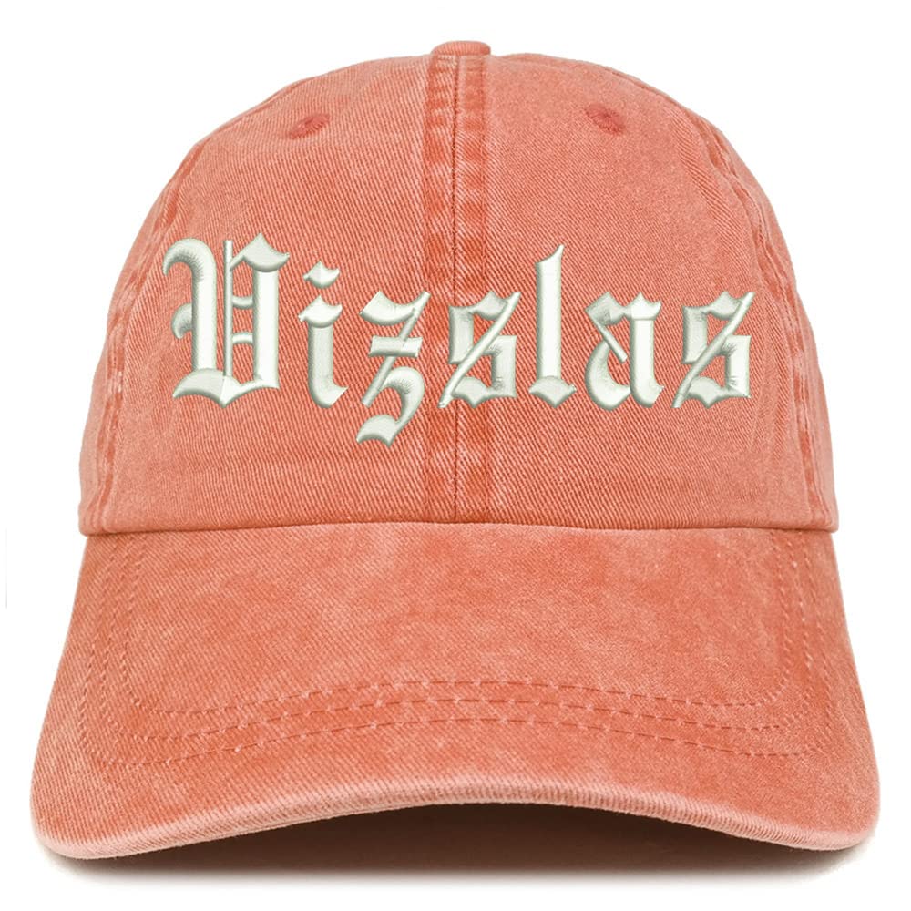 Trendy Apparel Shop Old English Vizslas Washed Pigment Dyed Baseball Cap