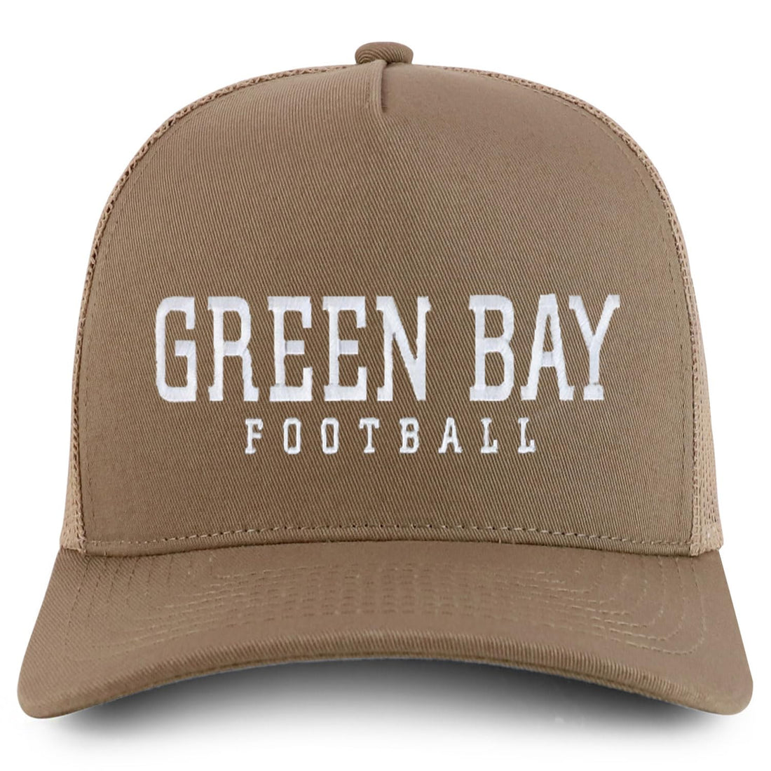 Trendy Apparel Shop Green Bay Embroidered 5 Panel Snapback Trucker Cap