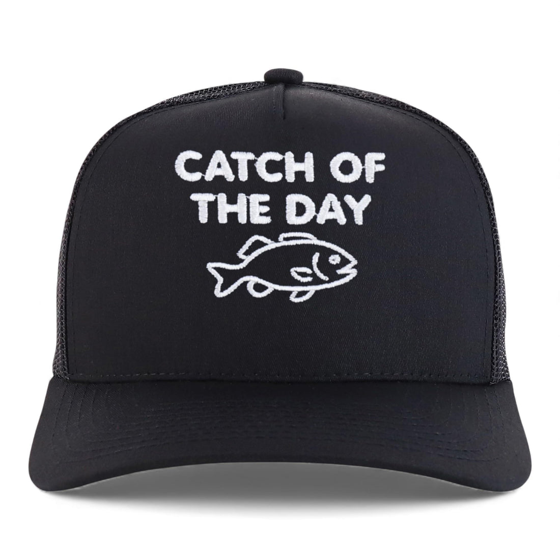 Trendy Apparel Shop Catch of The Day Embroidered 5 Panel Snapback Trucker Cap