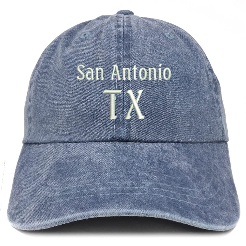 Trendy Apparel Shop San Antonio TX Embroidered Pigment Dyed Washed Baseball Cap
