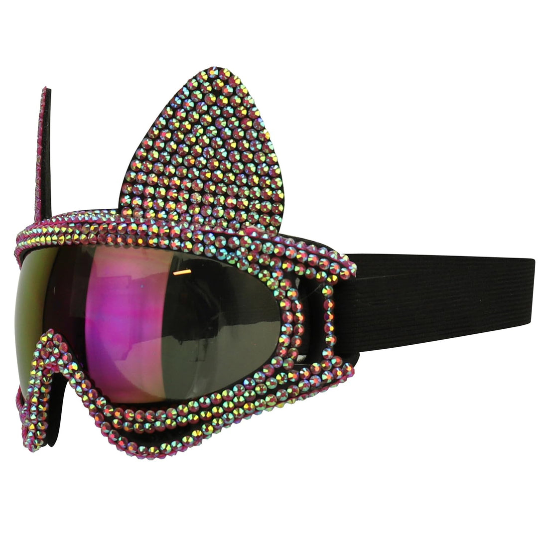 Trendy Apparel Shop Bling Rhinestone Festival Rave Goggles