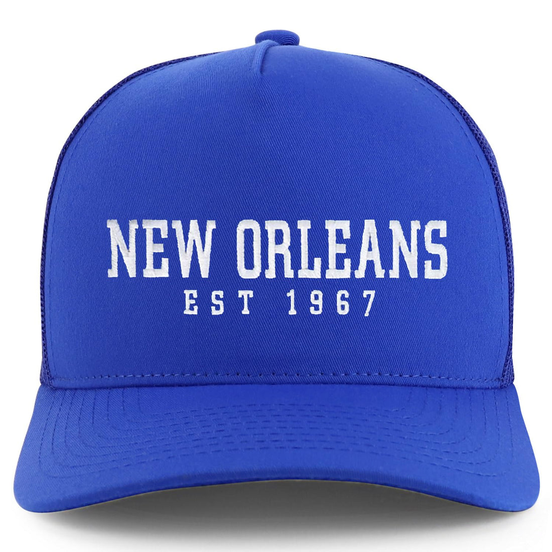 Trendy Apparel Shop New Orleans Est.1967 Embroidered 5 Panel Snapback Trucker Cap