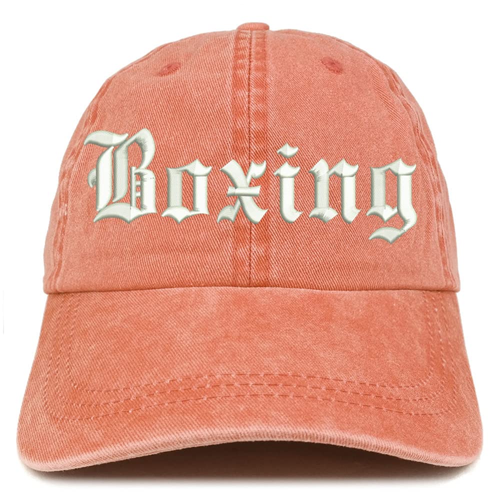 Trendy Apparel Shop Old English Boxing Washed Pigment Dyed Baseball Cap