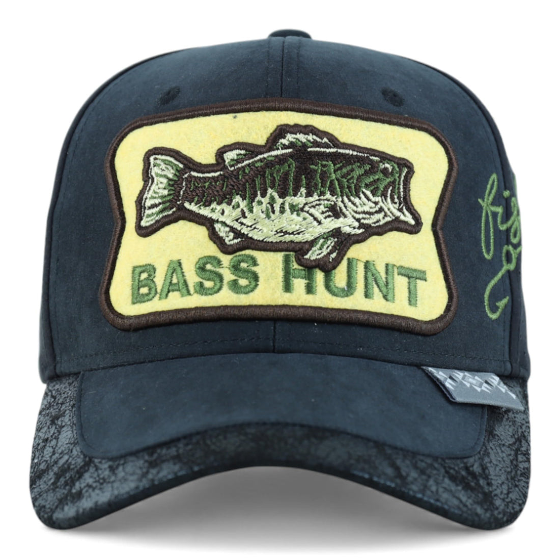 Trendy Apparel Shop Bass Embroidered Mesh Back Baseball Cap