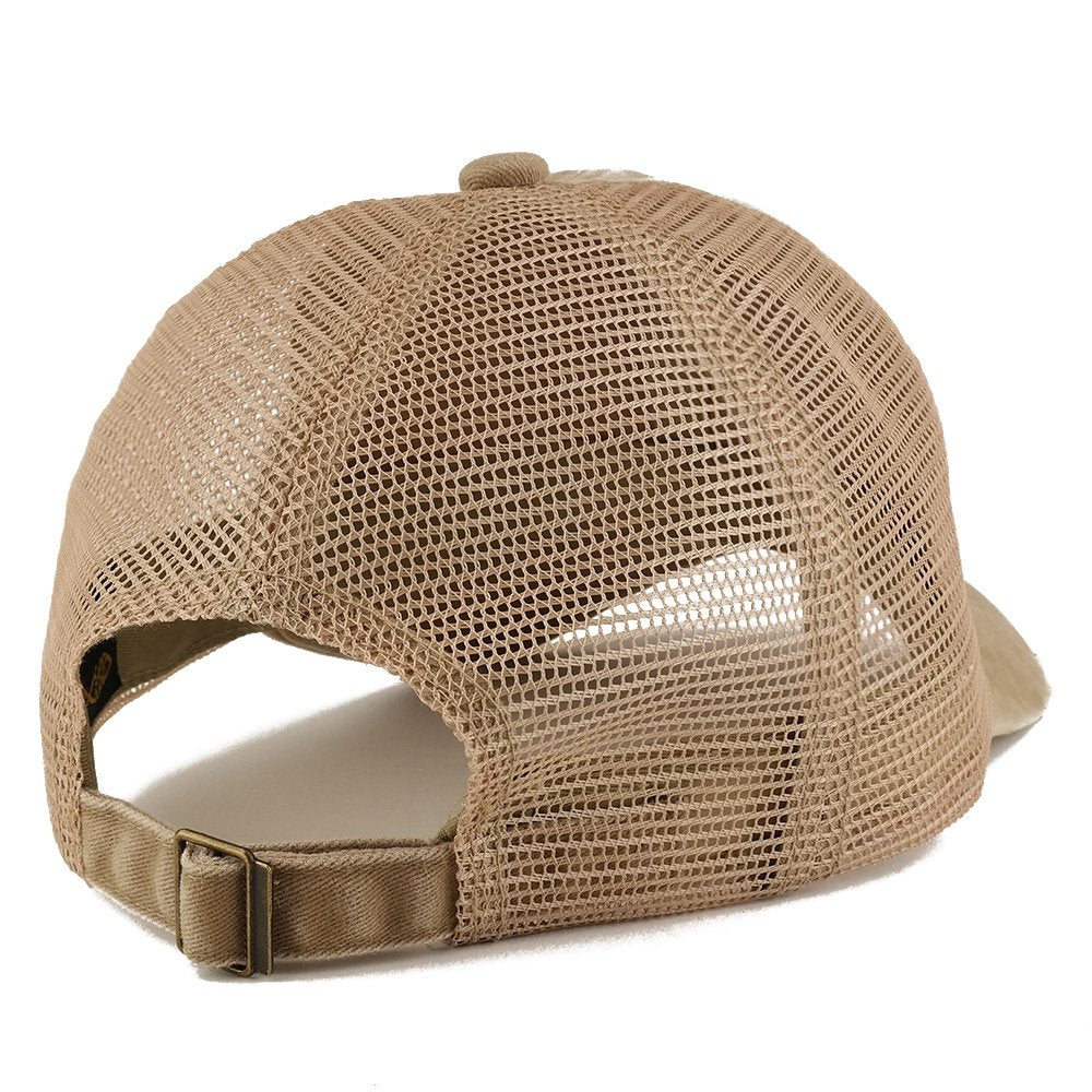 Trendy Apparel Shop PHL Philadelphia Embroidered Frayed Bill Trucker Mesh Back Cap