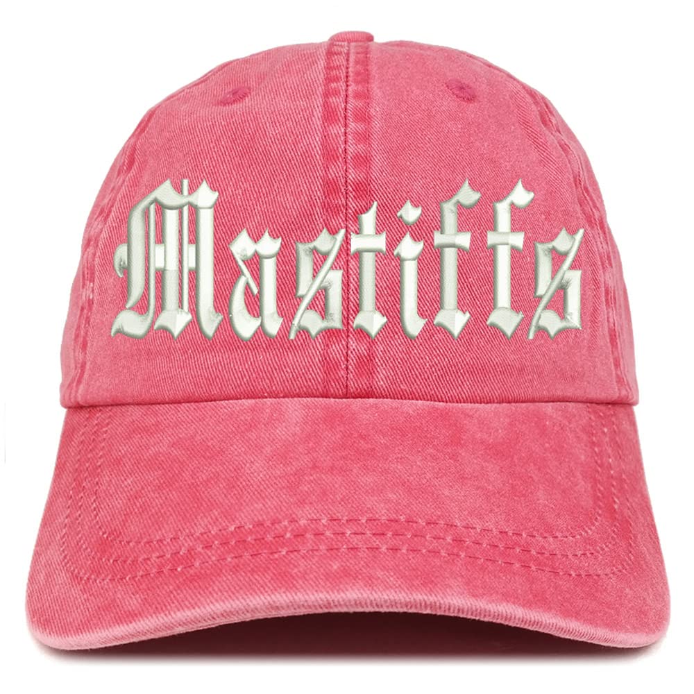 Trendy Apparel Shop Old English Mastiffs Washed Pigment Dyed Baseball Cap
