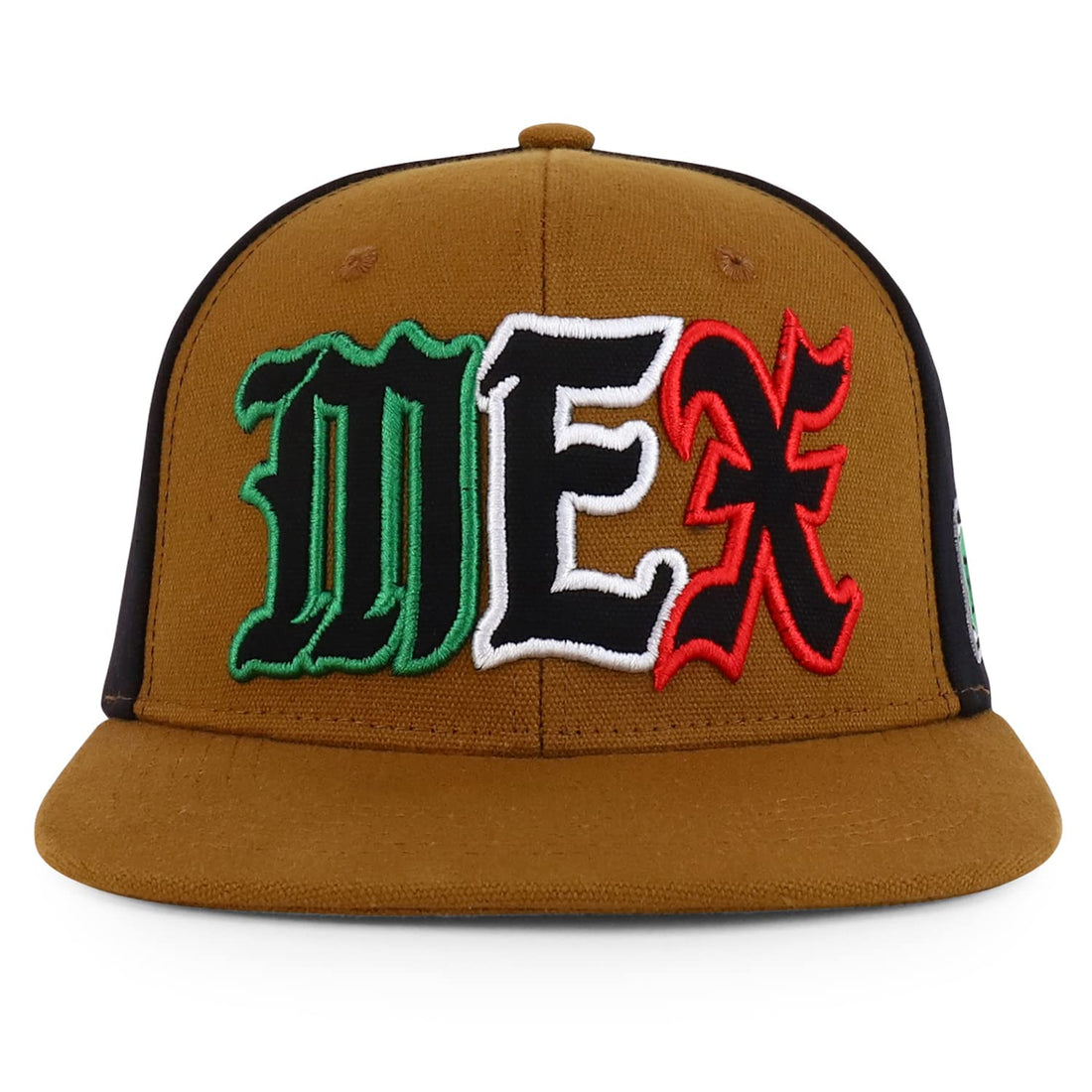 Trendy Apparel Shop MEX 3D Embroidered Flatbill Snapback Cap