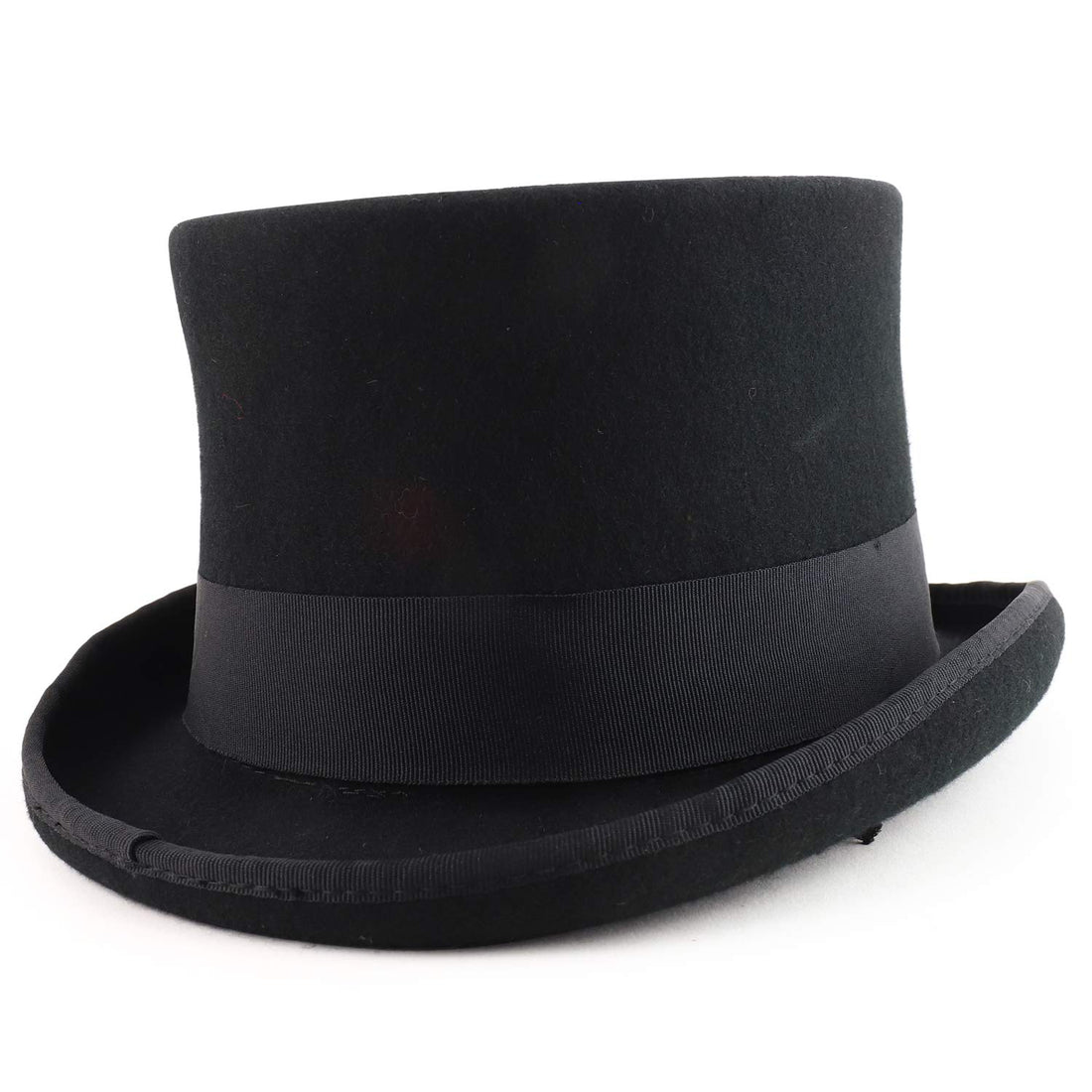 Trendy Apparel Shop Men's Wool Felt Tall Crown Top Hat
