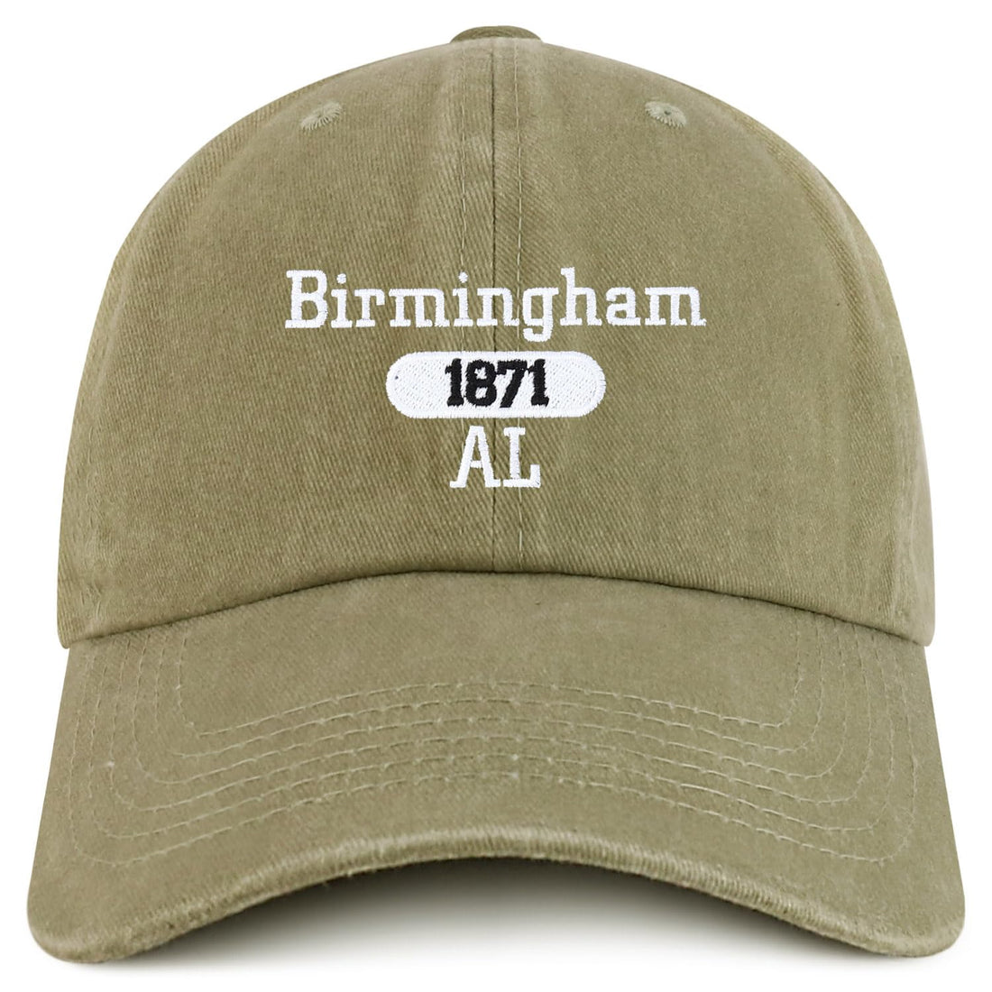 Trendy Apparel Shop Birmingham Est.1871 Embroidered Pigment Dyed Cotton Baseball Cap