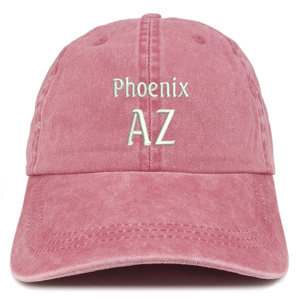 Trendy Apparel Shop Phoenix AZ Embroidered Pigment Dyed Washed Baseball Cap