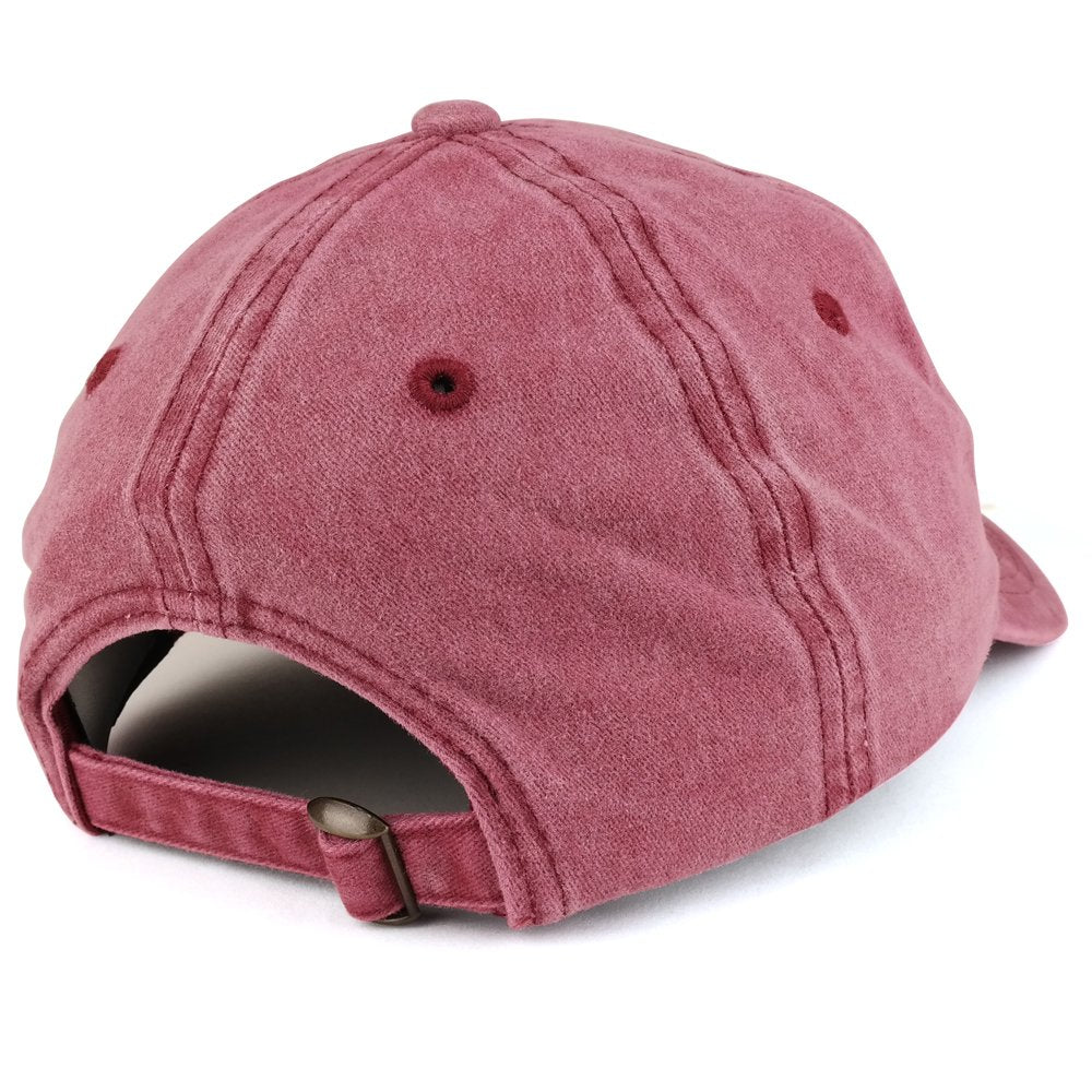 Trendy Apparel Shop Hashtag Winning Embroidered Pigment Dyed Washed Cotton Unstructured Baseball Cap
