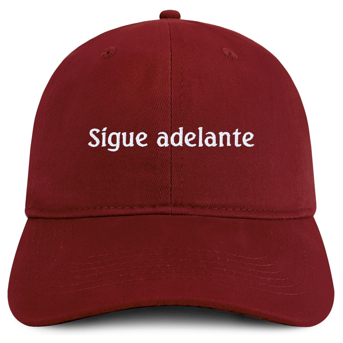 Trendy Apparel Shop Sigue adelante Embroidered Cotton Low Profile Dad Hat