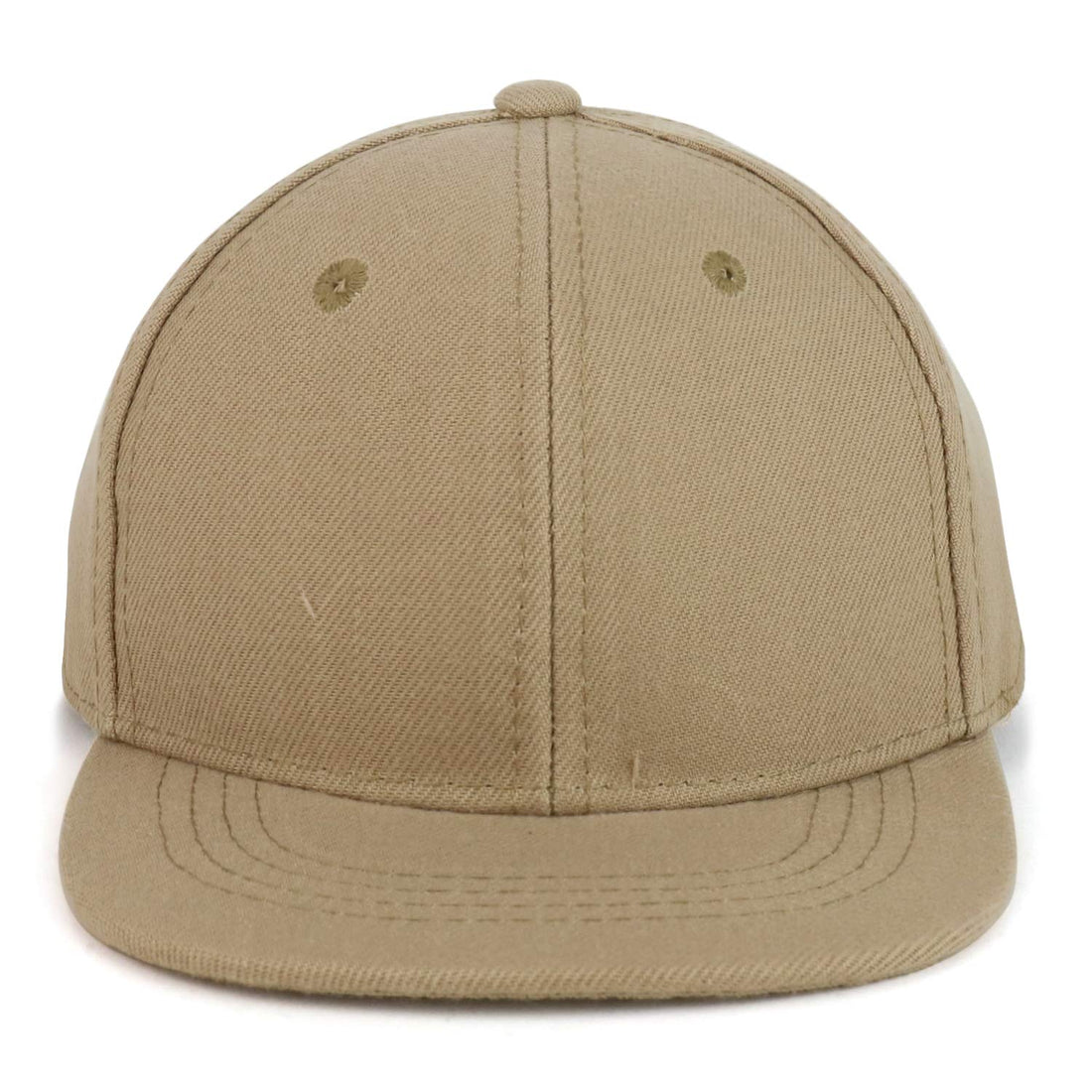 Trendy Apparel Shop Infant to Toddler Kid's Plain Structured Flatbill Snapback Cap